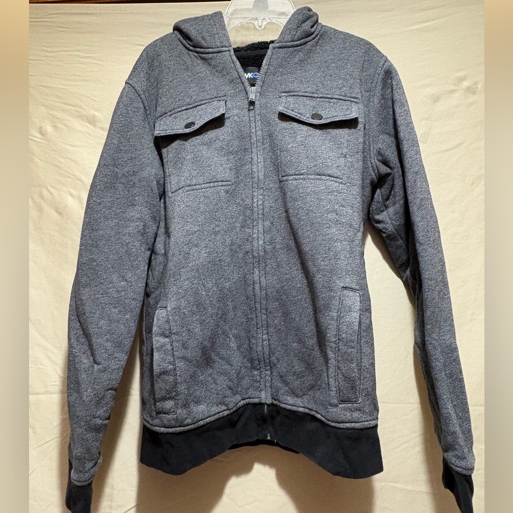 Tony Hawk Men's Dark Gray Hooded Zip Jacket